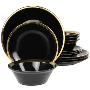 129381.12 | Gibson Home Premier Gold 12-Piece Ceramic