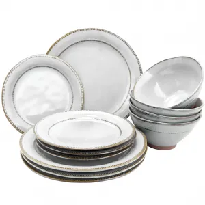 Gibson 116890.12 Elite Terranea 12-piece Stoneware Set For 4