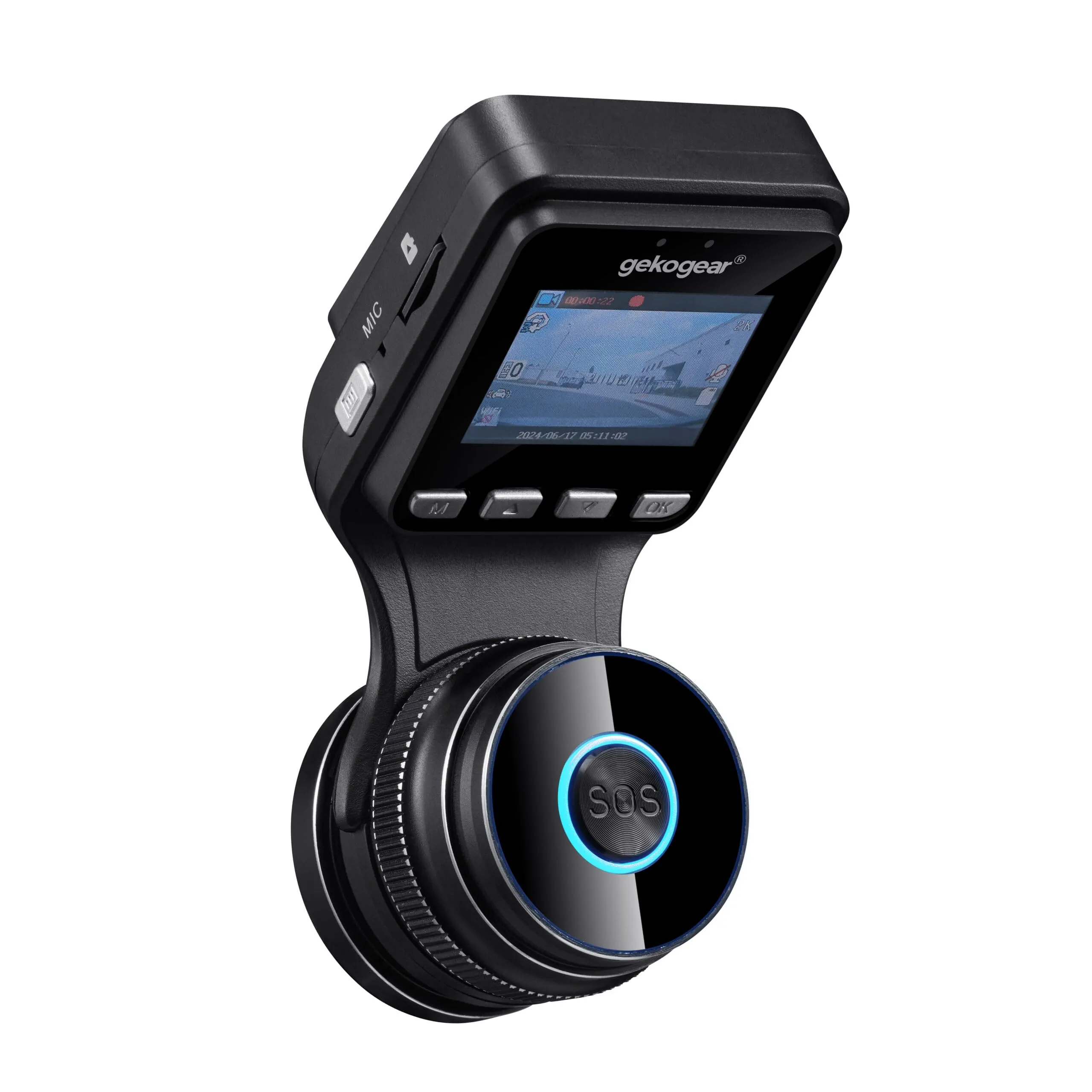 Adesso Orbit D200 Compact 2k Hd Car Dash Cam With Loop Recording