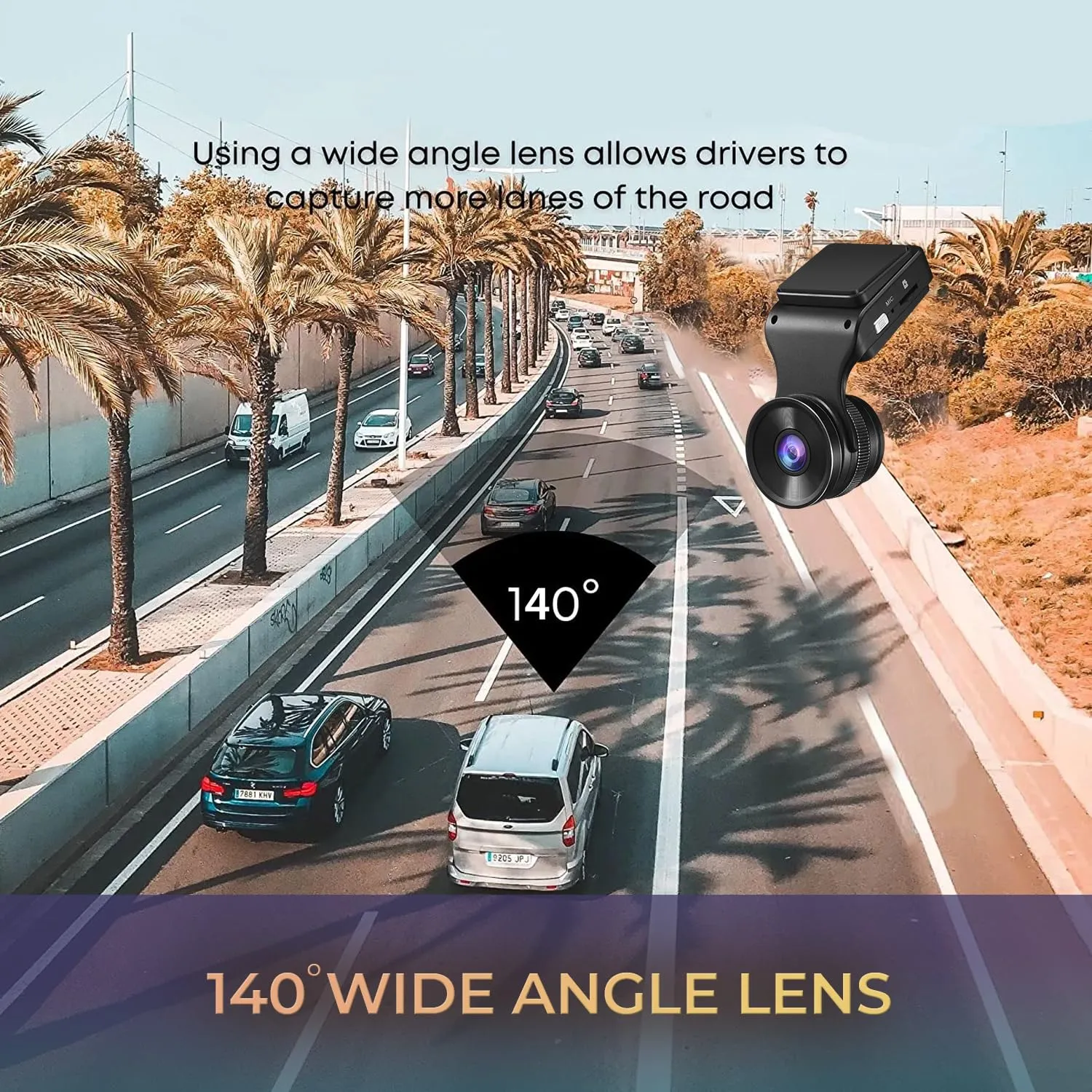 Adesso Orbit D200 Compact 2k Hd Car Dash Cam With Loop Recording
