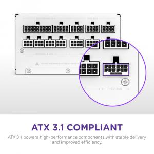 Nzxt PA-0G2BW-US 1000w Atx 3.1 Fully Modular Power Supply - White