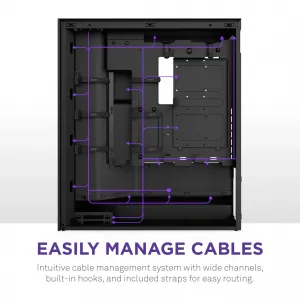 Nzxt CM-H72FB-01 H7 Flow Black Midtower Case - 2024 Edition