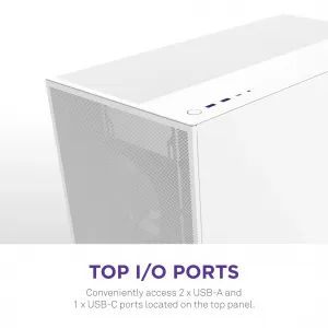 Nzxt CM-H72FW-01 H7 Flow Midtower Case - White (2024 Model)