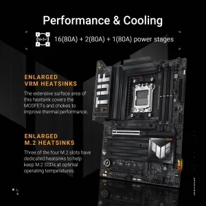 Asus TUF GAMING X870-PLUS Tuf Gaming X870-plus Wifi Socket Am5 Amd X87