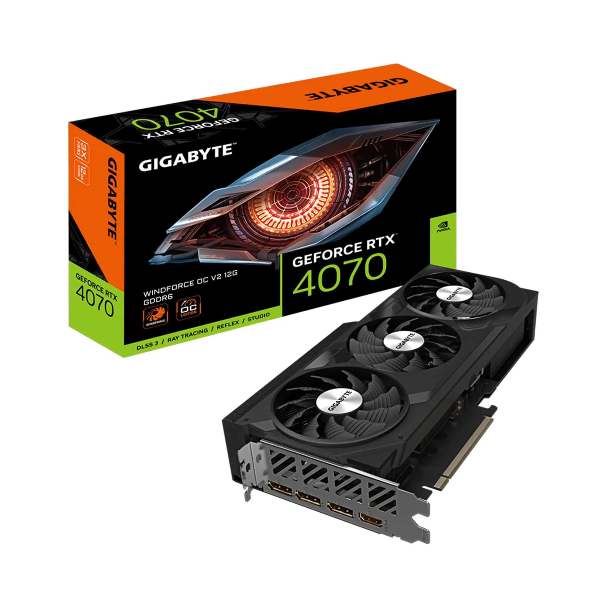 Gigabyte GV-N4070WF3OCV2-12GD Vcx Gv-n4070wf3ocv2-12gd Geforce Rtx 407