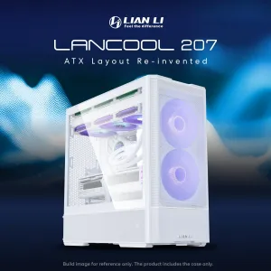 Lianli LANCOOL 207 WHITE Lian Li Lancool 207 White  Steel  Tempered Gl