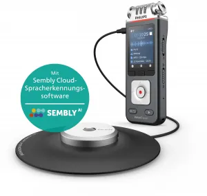 Philips DVT8115 Meeting Recorder With Ai Transcription