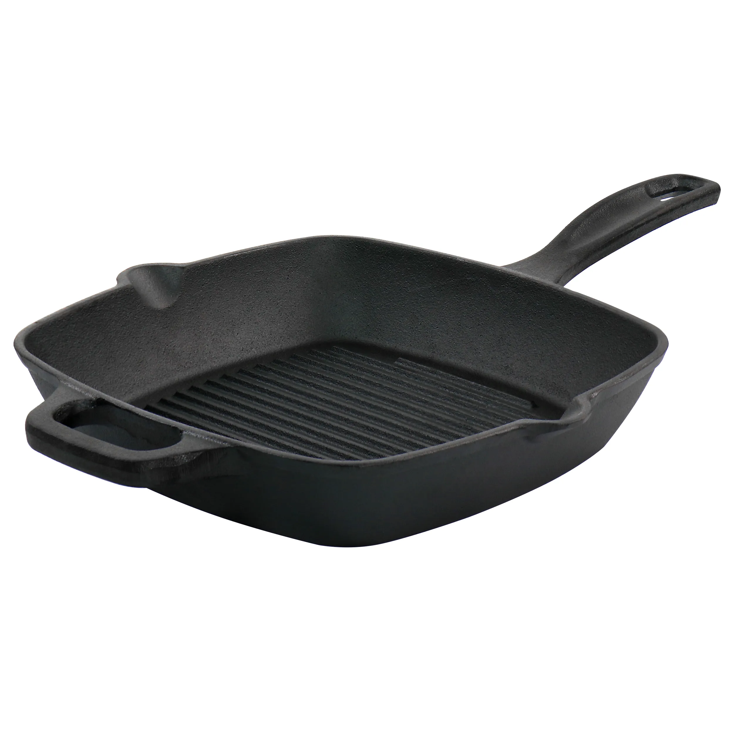 Oster 130014.01 Castaway 10 Inch Square Cast Iron Grill Pan With Pouri