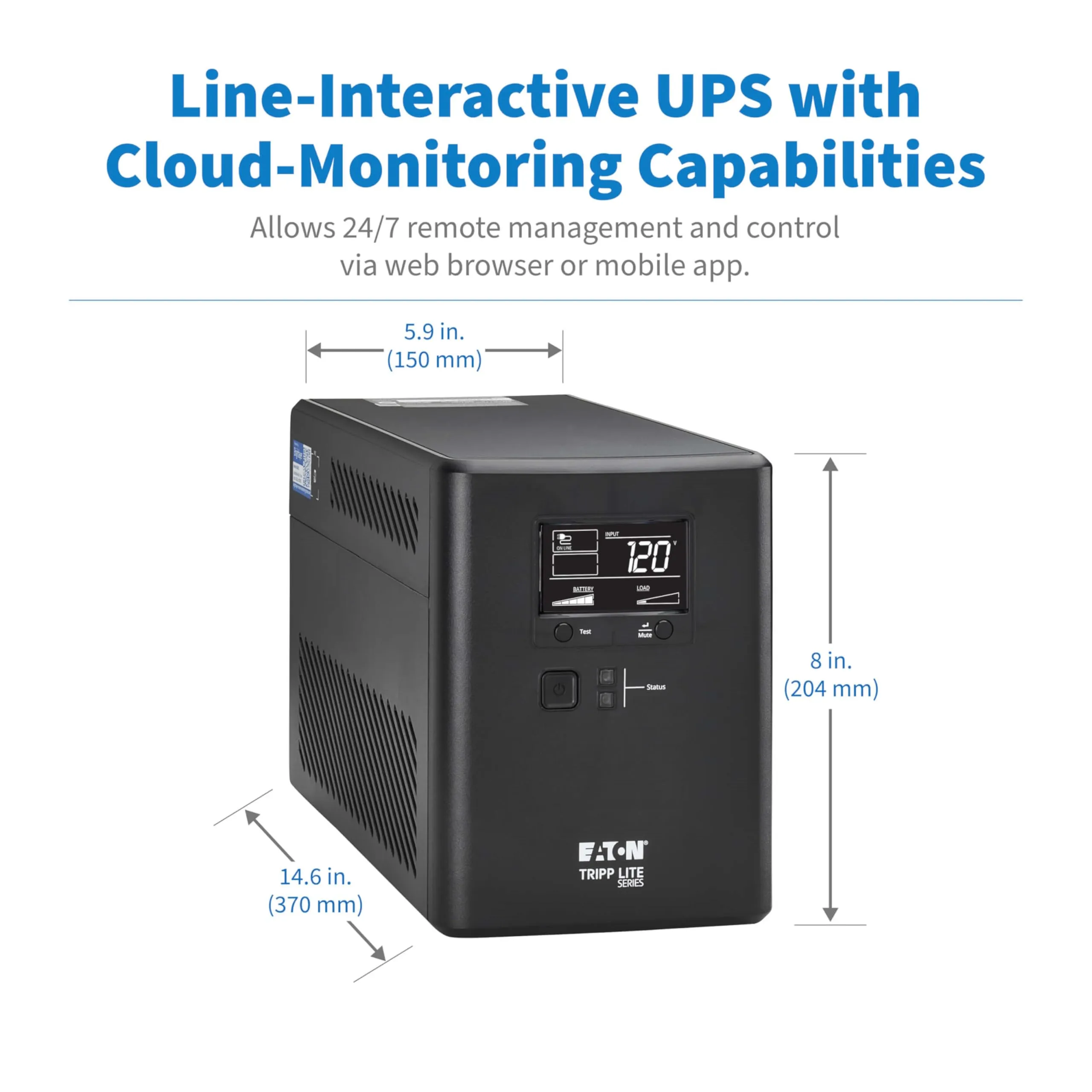 Tripp SMART750LCDTNC Cloud Ups 750va 500w Twr Lcd