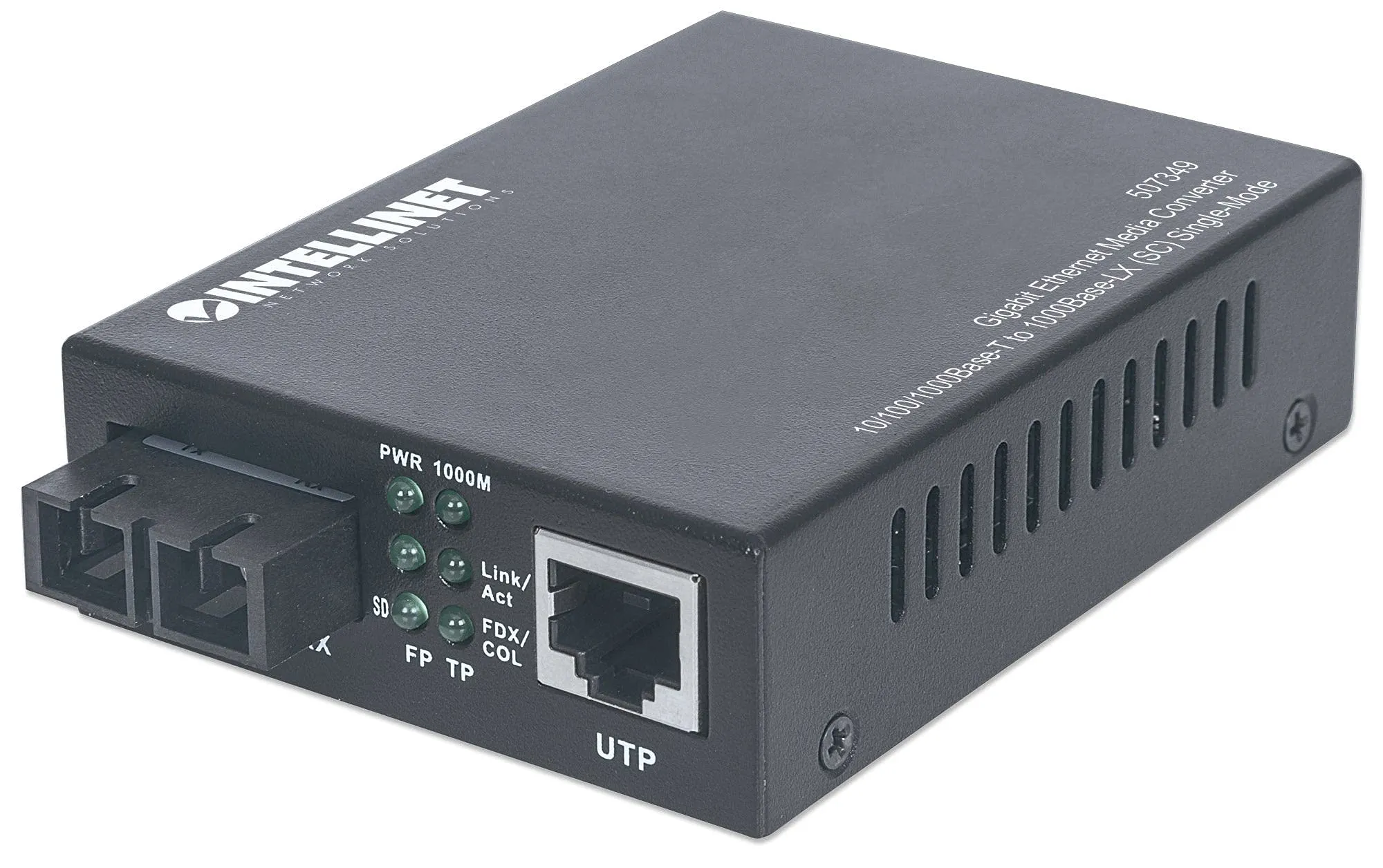 Intellinet 507349 Gigabit Single-mode Fiber Media Converter