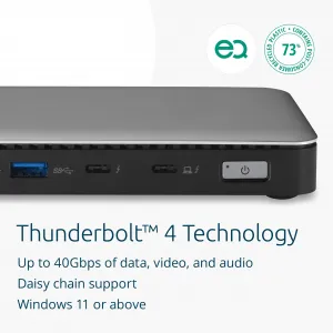 Kensington K35381NA Sd5768t Eq Thunderbolt 3 Dock With Power Delivery