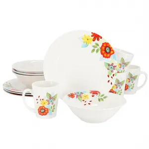 Gibson 138281.12 Home Floral Elegance 12-piece Dinnerware Set