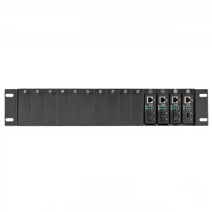 Black LHGC-RACK Med Conv Chs - 14-slot, 2u, Rkmt, Dl Pwr