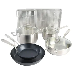 Babish Babish 12-Piece Essential Cookware Set for Home Chefs