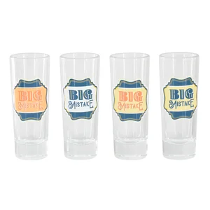 Wanda June Home Wanda June 4 Piece Shot Glass Set – Blue