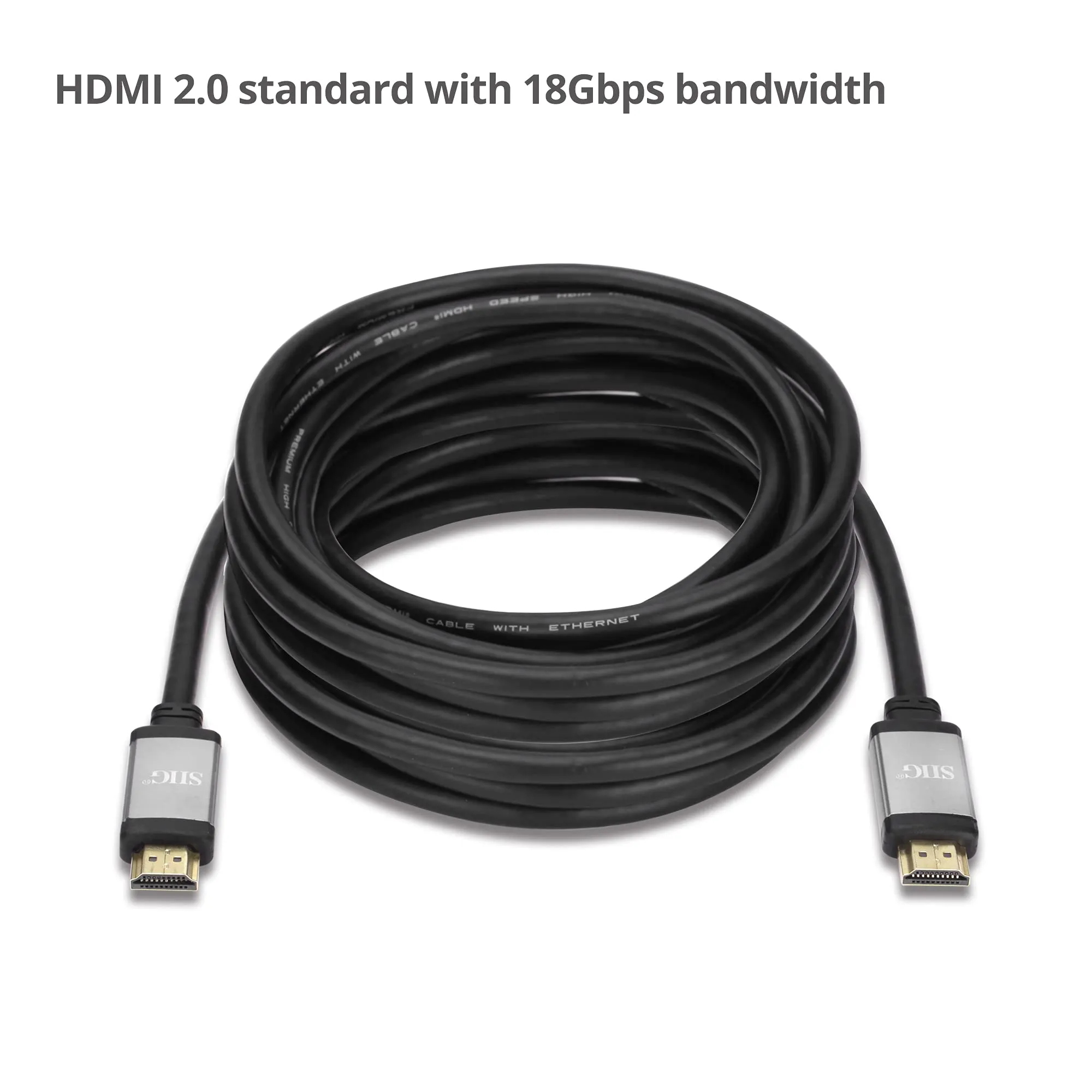 Siig CB-H20V11-S1 16ft High-speed 4k Hdmi Cable - 60hz Support