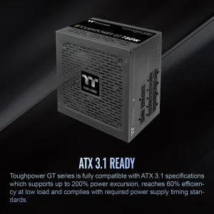 Thermaltake PS-TPT-0750FNFAGU-3 Toughpower Gt 750w Gold Psu With Pcie 