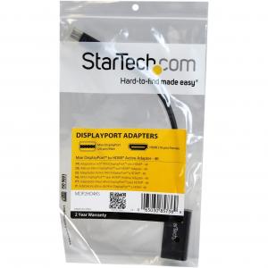 Startech MDP2HD4KS Active Mini Displayport To Hdmi Adapter Dongle - 4k