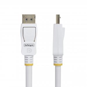 Startech DP12-CABLE-6FTW 6ft (1.8m) White Vesa Certified Displayport 1