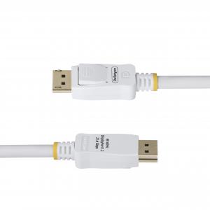 Startech DP12-CABLE-6FTW 6ft (1.8m) White Vesa Certified Displayport 1