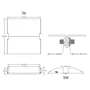 International ICCMSRDS20 20in Deep Double Rack Shelf - 2 Rms Capacity