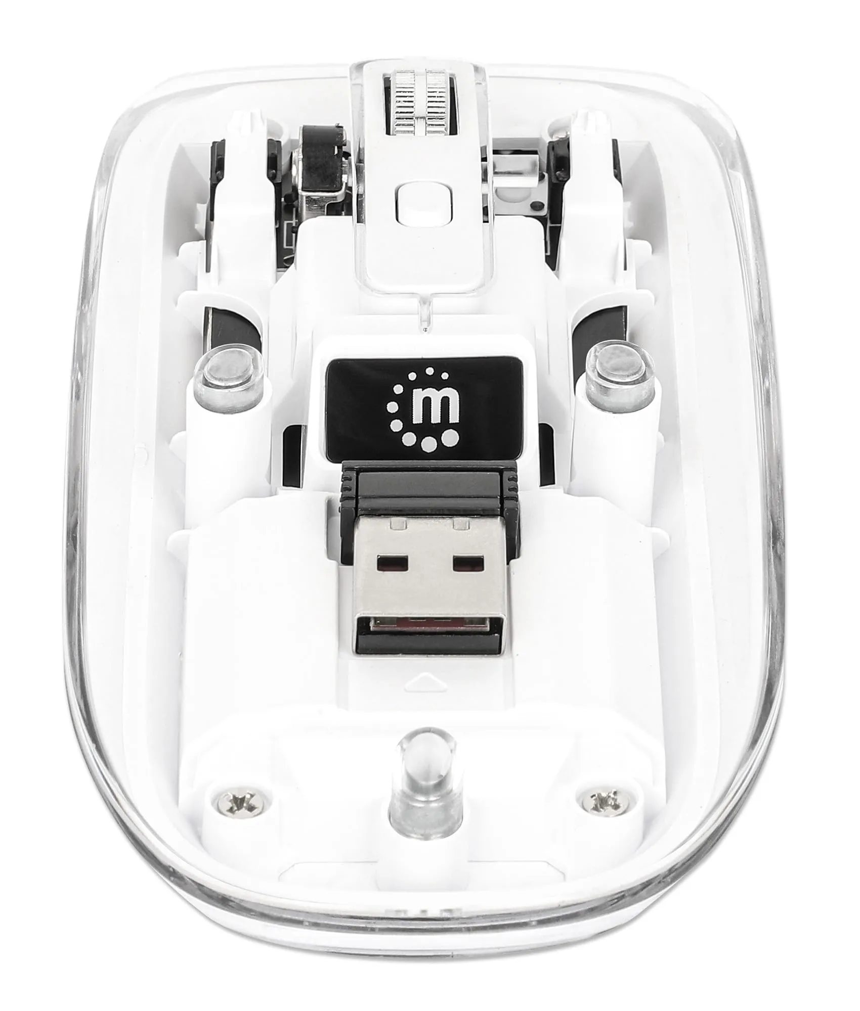 Manhattan 190275 Transparent Rechargeable Wireless Usb Mouse