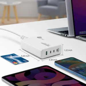 Siig AC-PW1X11-S1 240w Gan Pd 3.1 Charger With Usb-c And Usb-a Ports