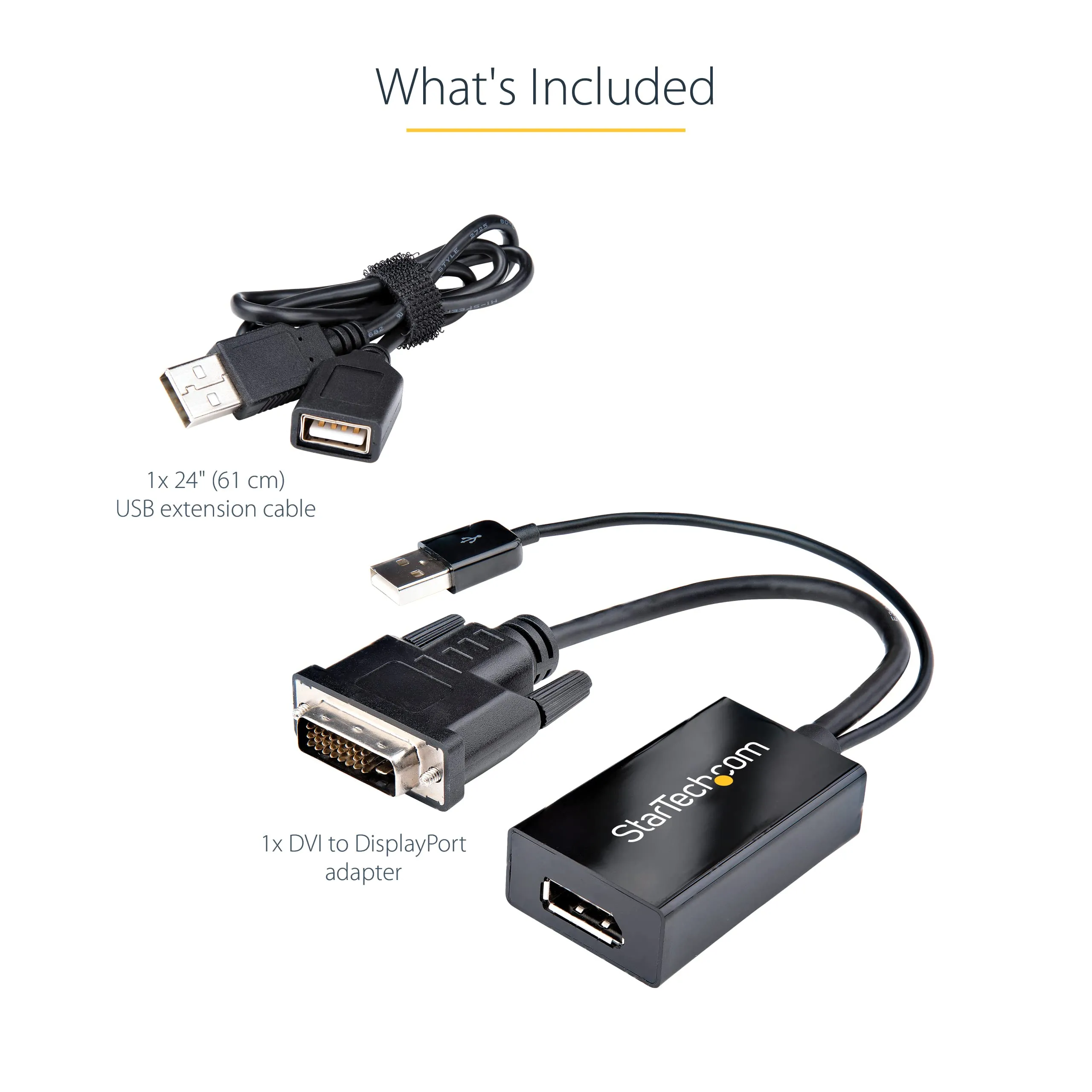 Startech DVI2DP2 Dvi To Displayport Adapter With Usb Power