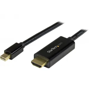 Startech MDP2HDMM1MB 3.3ft Passive Mini Displayport To Hdmi Cable Conn