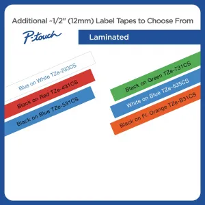 Brother TZE535CS Tze-535 Label Tape - Whiteblue Bulk 12mm