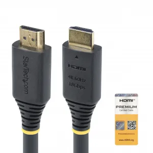 Startech HDMI2-CABLE-4K60-25F Premium Certified Hdmi Cable