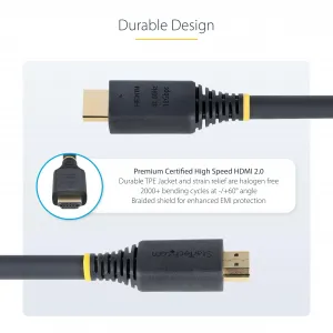 Startech HDMI2-CABLE-4K60-25F Premium Certified Hdmi Cable