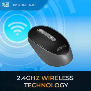 Adesso IMOUSE-A30B Ai-powered Wireless Mouse With Shortcut Button - Bl