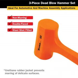 Titan 63143 3-piece Dead Blow Hammer Set