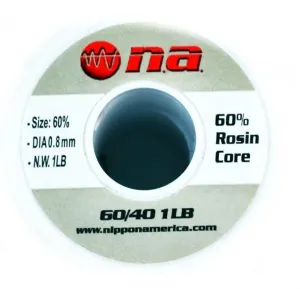 Nippon 60401LB 1 Lb Rosin Core Solder Wire - 6040 Blend