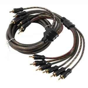 Audiopipe CPPMC6 6ft 6-channel Interconnect Cable For Audio Systems