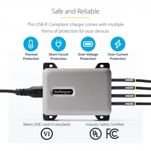 Startech 424DNA-USB-C-CHARGER 4 Port Usb C Charger 240w