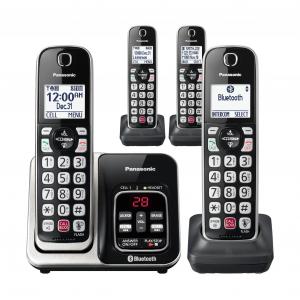 Panasonic KX-TGD864S 4 Handset Link2cell Cordless Phone