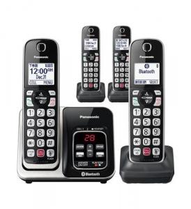 Panasonic KX-TGD864S 4 Handset Link2cell Cordless Phone