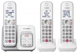 Panasonic KX-TGD833W 3 Handset Dect 6.0 Exp Cordless Phone