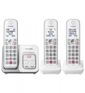 Panasonic KX-TGD833W 3 Handset Dect 6.0 Exp Cordless Phone