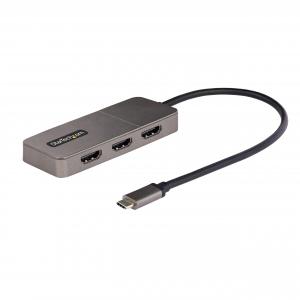 Startech MST14CD123HD Triple Hdmi Usb-c Mst Hub With 4k 60hz Support