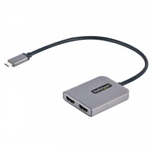 Startech MST14CD122HD Usb C Dual Hdmi Mst Hub 4k