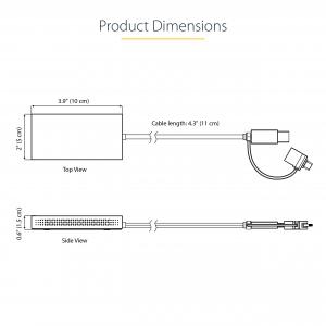 Startech 107B-USB-HDMI Dual Hdmi Adapter For Usb Devices