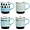 Mr Coffee Colorful Stackable 15 Ounce Coffee Mug Set - 4
