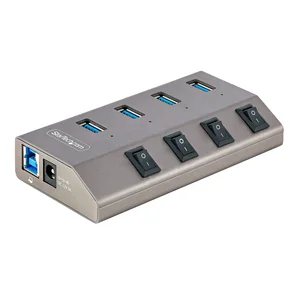 5G4AIBS-USB-HUB-NA | Startech 4-pt USB Hub w/On/Off Switches