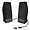 Cyber Acoustics Compact USB Desktop Speaker System with LED
