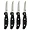 75681.04 | Oster 4-Piece Black Stainless Steel Steak Knife
