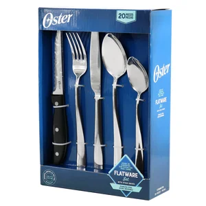 82962.20 | Oster Stonington 20-Piece Flatware & Steak