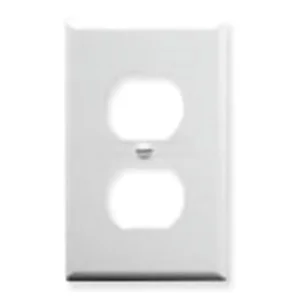 International Connectors And Cable Corp. White 1-Gang Face